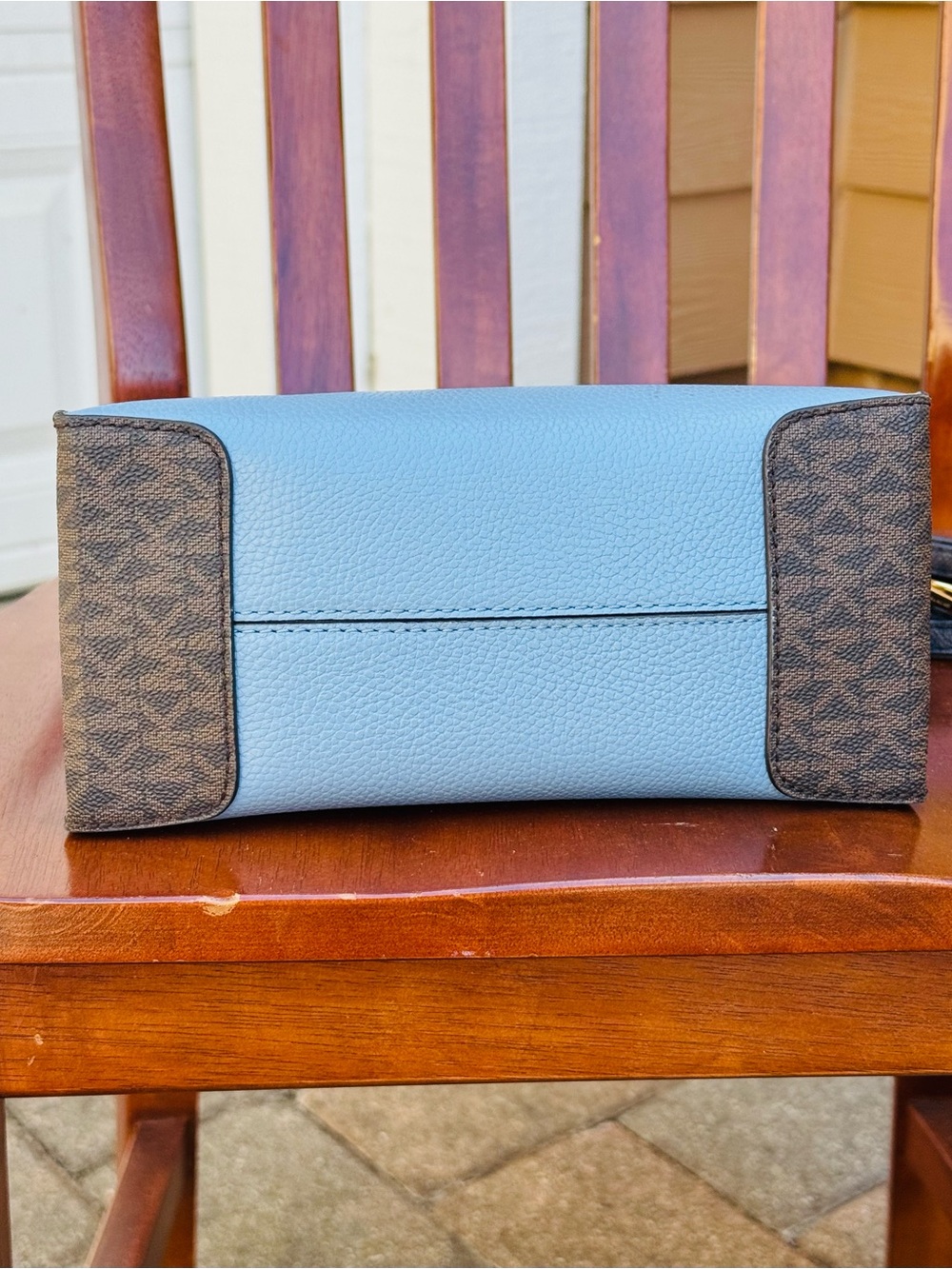 Michael Kors Mercer Pebbled Leather Satchel Crossbody Bag - Picture 9 of 14